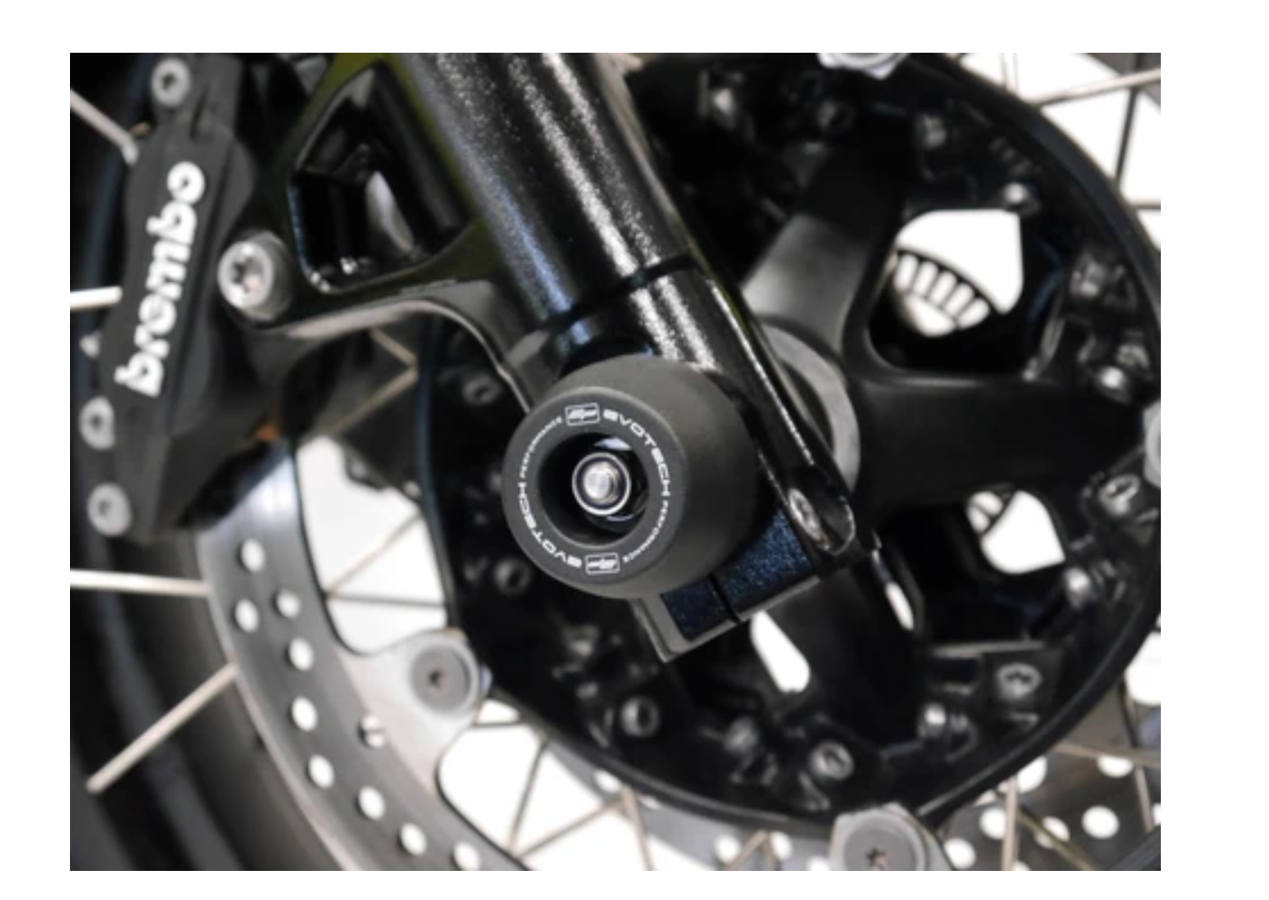 Front Fork Axle Sliders by Evotech Performance (PRN014598)